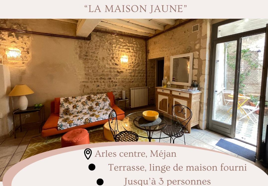 "La Maison Jaune" Arles Centre Terrasse Exterior foto